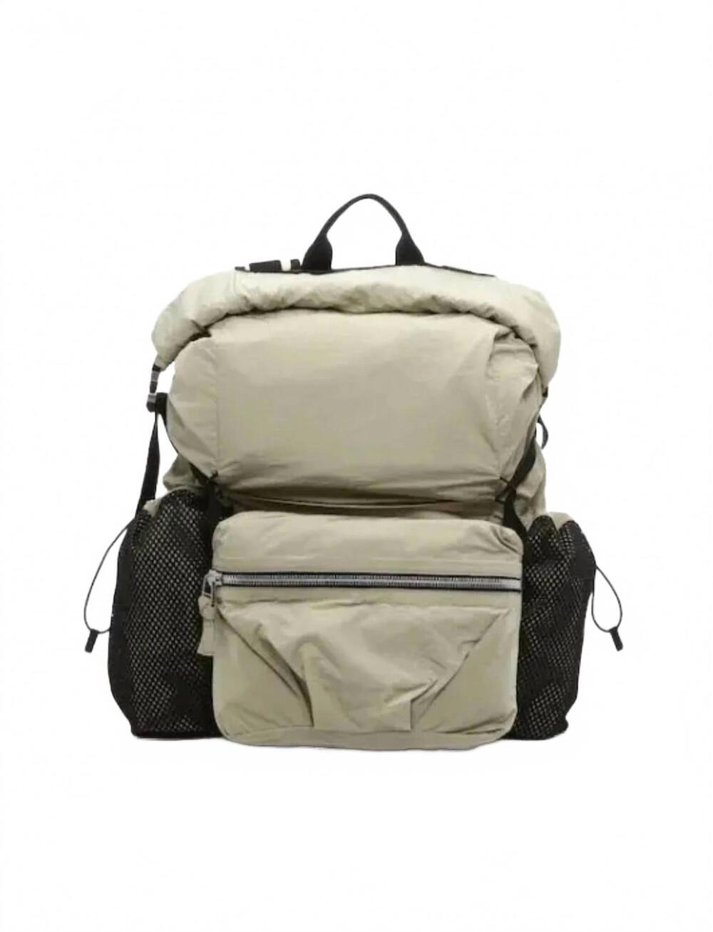 NEW BOTTEGA VENETA men's zaino backpack in sand/ nero